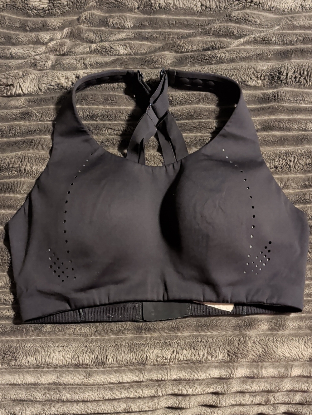 lululemon athletica Black Bra with Crisscross Back Straps
